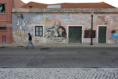 Campo das Cebolas, Jos Saramago and Pilar graffiti