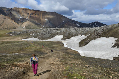 Landmannalaugar, Laugahraun-Brennisteinsalda trail