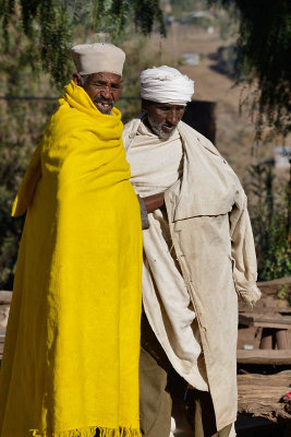 Lalibela, courtyard of the northwestern group of churches