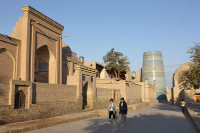 Khiva, Sayid Alauddin Mausoleum and Kalta Minor Minaret 