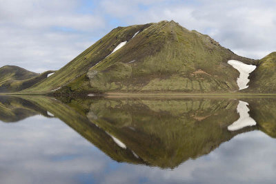 Lake by the side of the Road F208 near Landmannalaugar