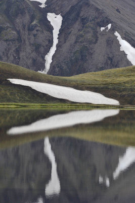 Lake by the side of the Road F208 near Landmannalaugar