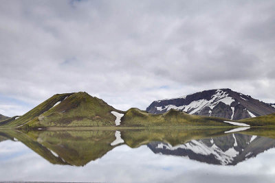 Lake by the side of the Road F208 near Landmannalaugar