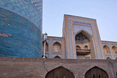 Khiva, Kalta Minor Minaret and Mohammed Amin Khan Medressa (Hotel Orient Star)