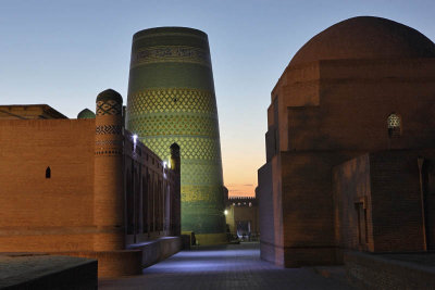Khiva, Sayid Allaudin Mausoleum and Kalta Minor Minaret