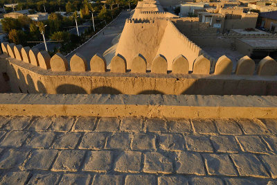 Khiva, City Walls from Kuhna Ark