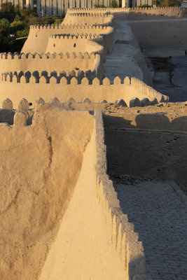 Khiva, City Walls from Kuhna Ark