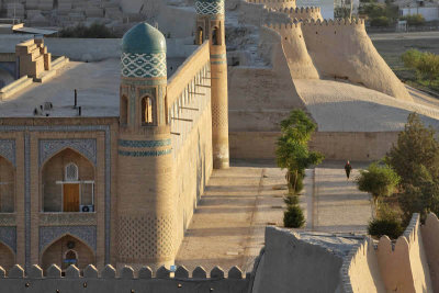 Khiva, Mohammed Amin Khan Medressa (Hotel Orient Star) from Kuhna Ark