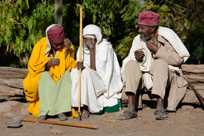 Lalibela, entrance of the northwestern group of churches