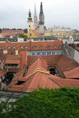 Zagreb, view from Kula Lotrscak