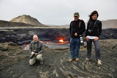 At Erta' ale volcano