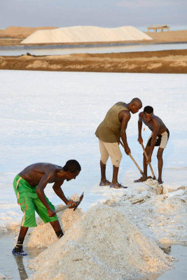 Lake Afdera salt collection