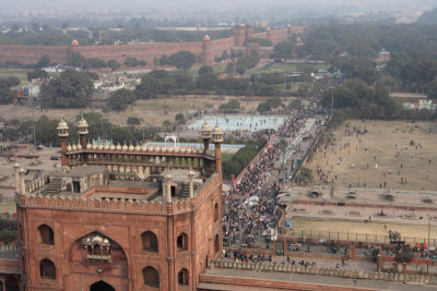 New Delhi, view from the Minaret of Juma Masjid