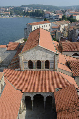 Porec, view from the tower of Euphrasian Basilica