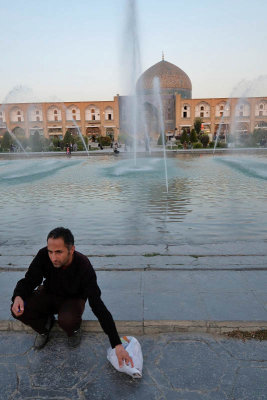 Esfahan, at Nasqh-e Jahan Square