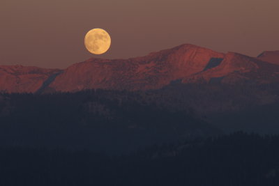 Moon Rise at Sunset