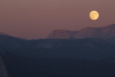 November Full Moon over High Sierra