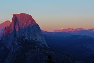 Moon Rise over Glacier Point - Yosemite