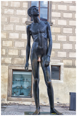 Prague Statue of a Naked Boy