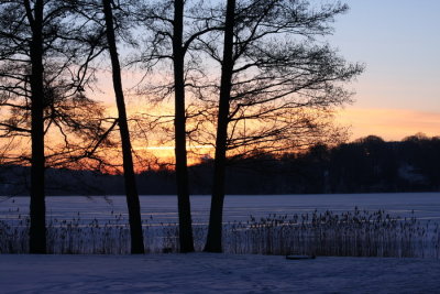 Sunset at lake Svelngen