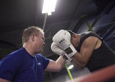 Sparring at Local Gym