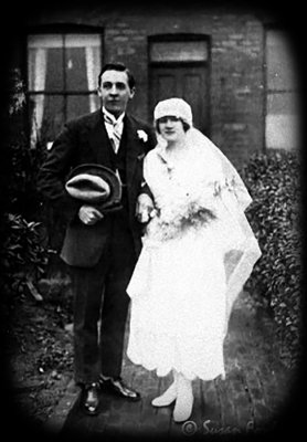 Florence Wright and granddad Edgar Clarke 