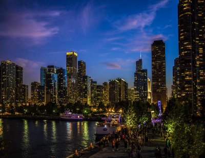 Chicago Skyline from Navy Pier