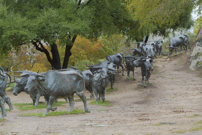 Dallas Pioneer Plaza Cattle Drive-1