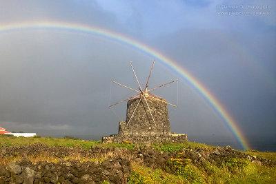 The Windmills, Corvo - Azores, Portugal