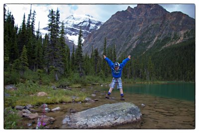 7 Years Old, Unknown Lake, Mt. Edith Mountain Range, Jasper National Park
