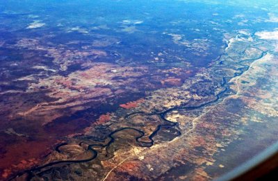 Flying over the Angola-Namibia Border