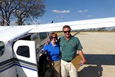 Susan with Our Pilot
