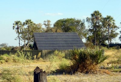 Solar Array Provides Low-watt Lights in Tent