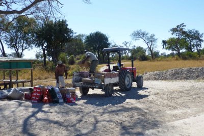 Moving Supplies from Airstrip