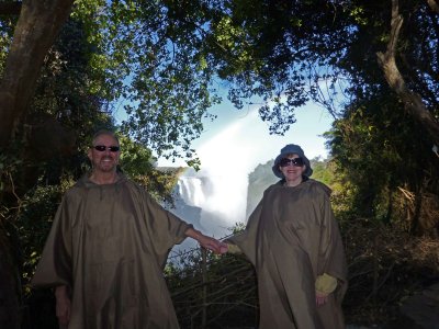 Spray from Victoria Falls Rises to a Height over 1,300 ft