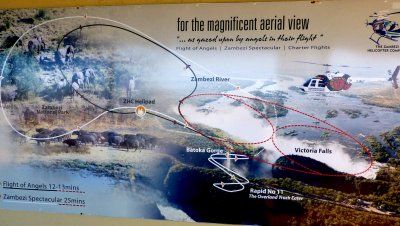 Waiting for Helicopter Flight over Victoria Falls