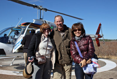 Susan, Bill, & Joanne After the Flight