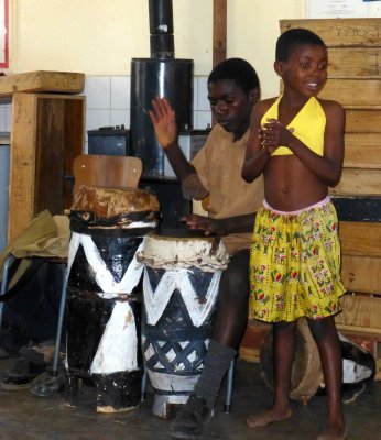 Excellent Drummer at Chinotimba School