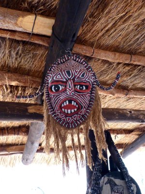 African Tribal Mask in Mpisi Village