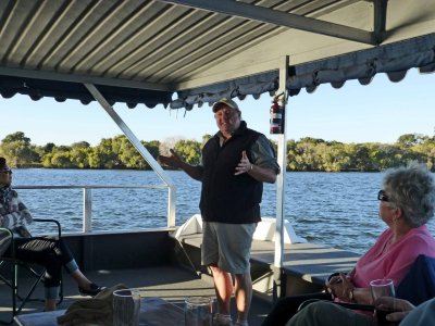 Mark Explaining the Travels of Dr. David Livingstone in Africa