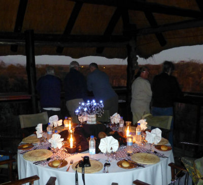 Dinner Overlooking Batoka Gorge