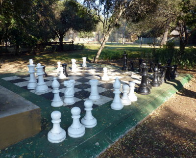 Giant Chessboard at Hotel