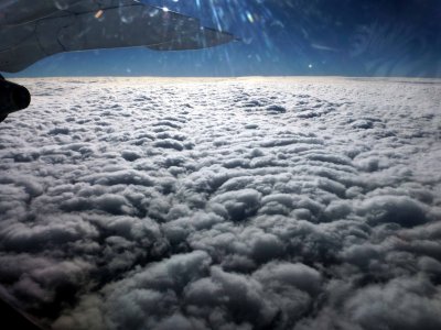 Flying over Cloud Cover