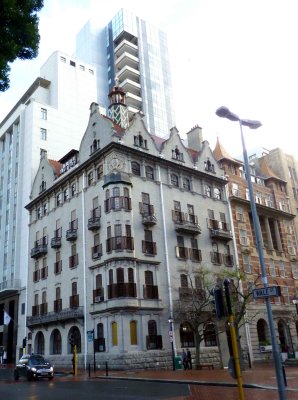 Old Building with Dutch Gables in Cape Town