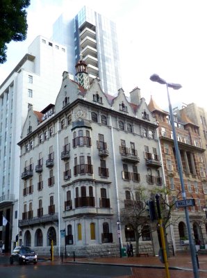 Old Building with Dutch Gables in Cape Town