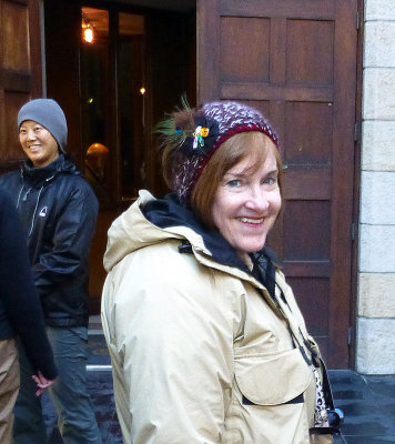 Susan's Borrowed Headband to Keep Her Ears Warm