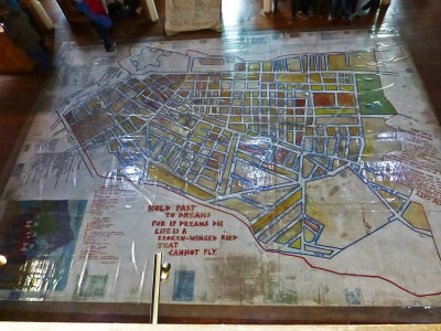 Floor Map Depicting District 6 before 60,000 Blacks were Forcibly Removed in 1966