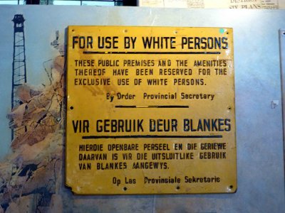 Apartheid-era Sign in District 6 Museum