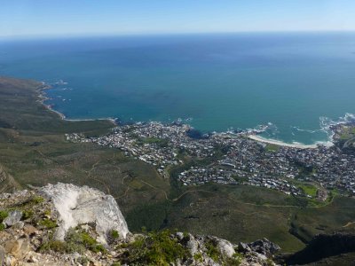 View of Camps Bay from Tabletop Mountain