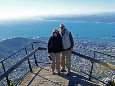 Susan & Bill High Above Cape Town, South Africa